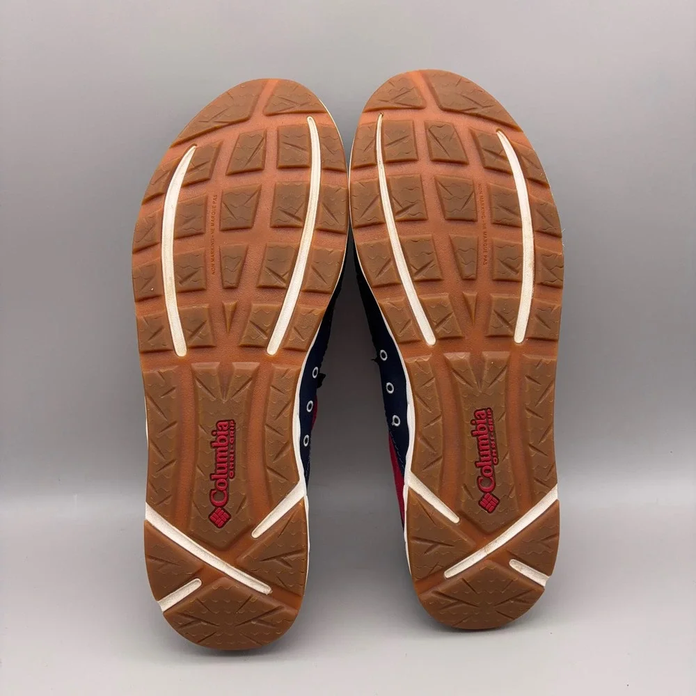 Columbia Boat Shoes Mens 12 Navy Blue Red Colorblock PFG Bahama Vent Fishing